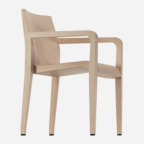 Cadeira contemporânea - LALEGGERA / 304 - ALIAS - para ambiente interno / com folheado de madeira / com base em madeira de freixo
