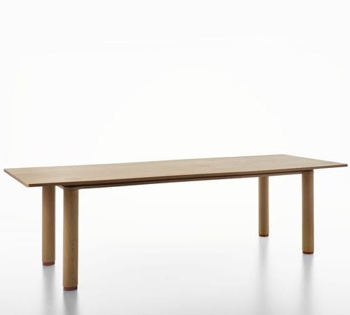 Mesa contemporânea - NASTRO 250 / 56B - ALIAS - com folheado de madeira / em MDF laqueado / em laminado
