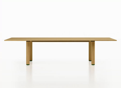 Mesa contemporânea - NASTRO 320 / 56C - ALIAS - com folheado de madeira / em alumínio / em laminado