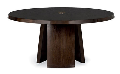 Mesa de jantar contemporânea - JIM - Giorgio Armani Casa - em carvalho / em nogueira / redonda