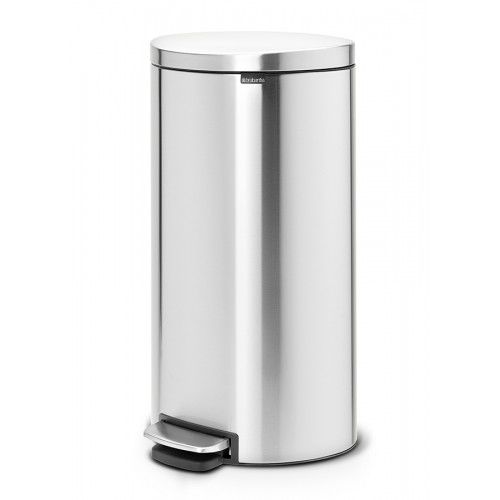 Lixeira para cozinha - FLATBACK+ 482007 - Brabantia International - em aço / com pedal / contemporânea