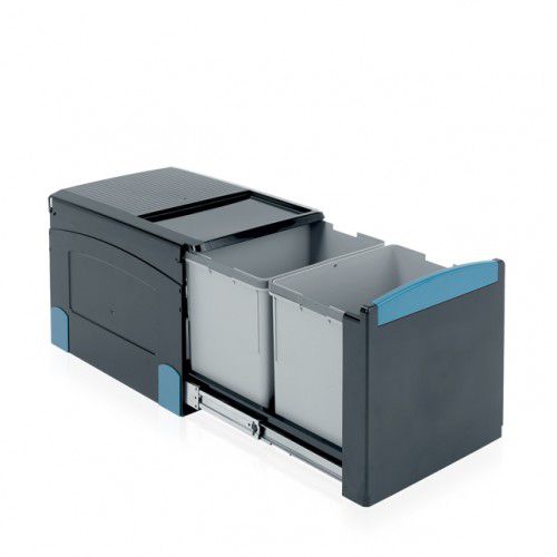 Lixeira para cozinha - 395666 - Brabantia International - em material plástico / contemporânea / dupla