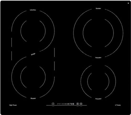 Cooktop de indução - APIND646 - Mobalpa - 4 bocas / de embutir / com painel touch