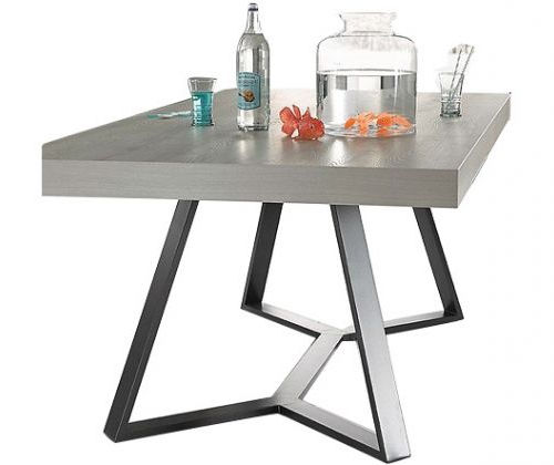 Mesa de jantar contemporânea - ARABESK - Mobalpa - em laminado / em aço laqueado / retangular