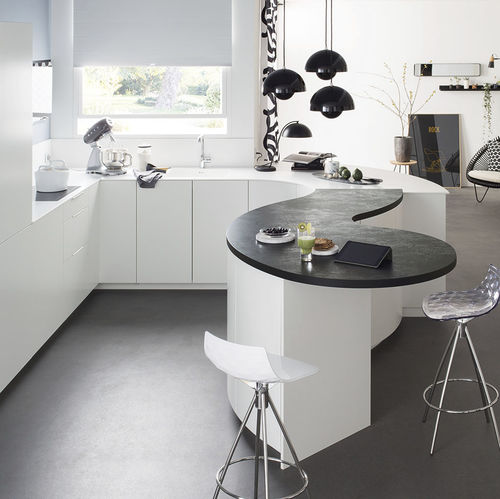 Cozinha contemporânea - AMBIANCE ARABESQUE - Mobalpa - em Corian® / em laminado / em U
