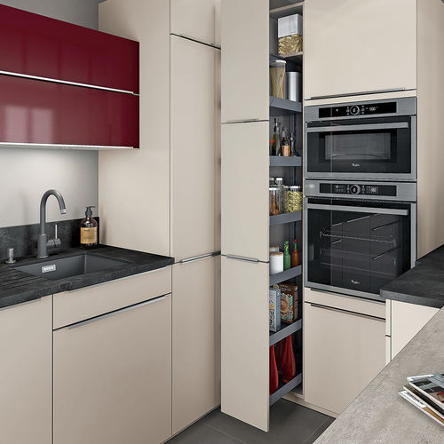 Cozinha contemporânea - AMBIANCE LUMINEUSE - Mobalpa - em laminado / em U / com pegas