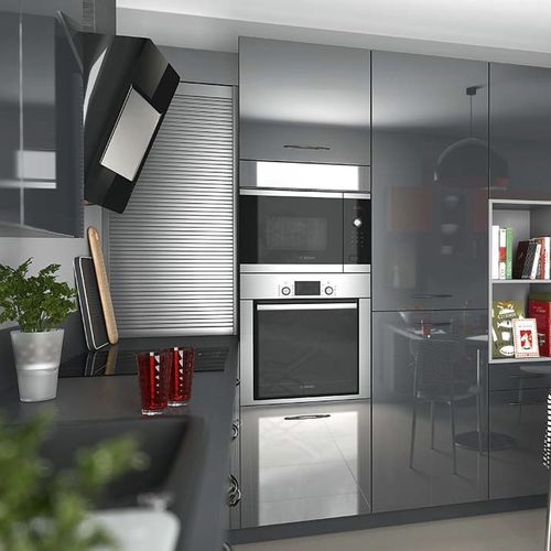 Cozinha contemporânea - AMBIANCE POP - Mobalpa - em laminado / em U / com pegas