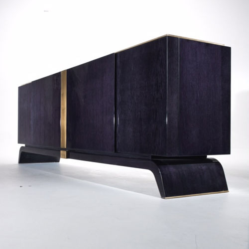 Buffet aparador contemporâneo - VENDÔME - HUGUES CHEVALIER - em carvalho / metálico