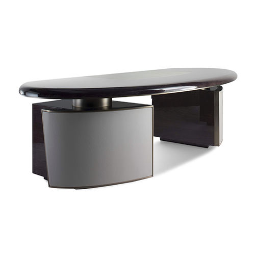 Mesa executiva - HAUSSMANN - HUGUES CHEVALIER - de piso / contemporânea / em madeira