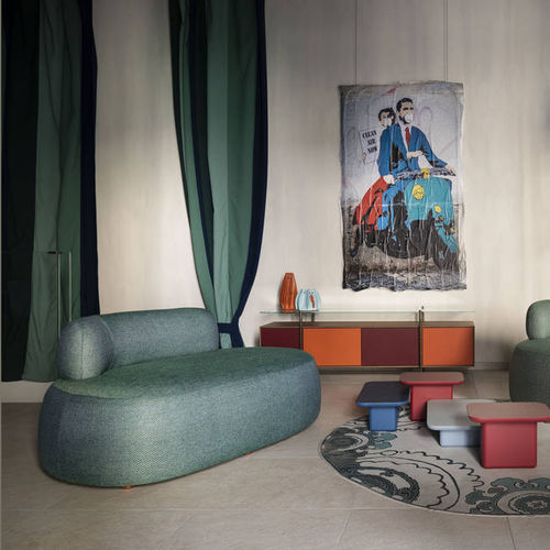 Sofá contemporâneo - Galet - Airnova - em tecido / com capa removível / sem braços