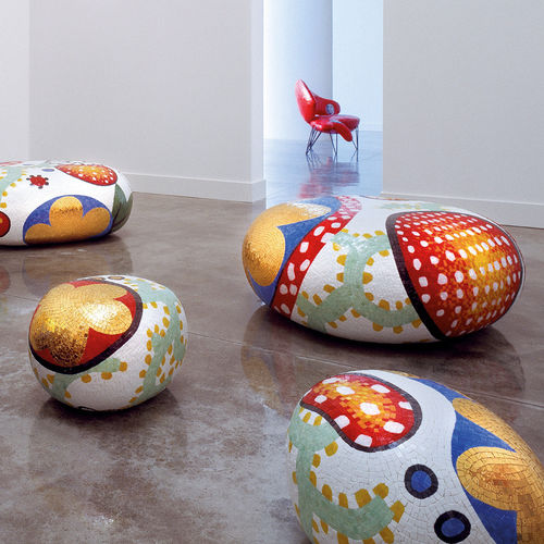 Mesa de centro contemporânea - ALICE - BISAZZA - em vidro / com base em vidro / redonda