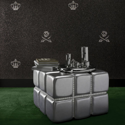 Pastilhas em vidro - SKULLS & CROWNS - BISAZZA - brilhante / para ambiente interno / para sala