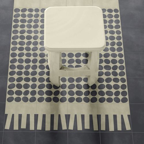 Ladrilho hidráulico em cimento - FRINGE - BISAZZA - fosco / para ambiente interno / para sala