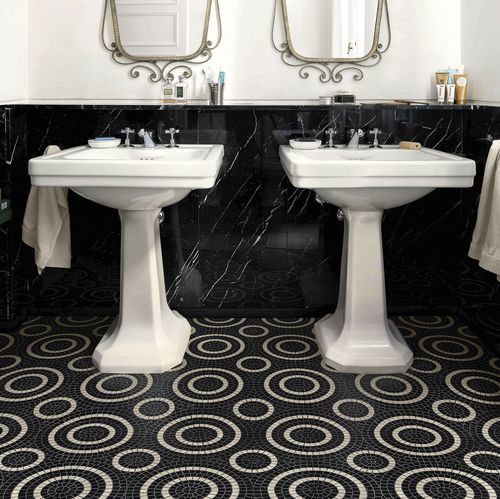 Pastilhas em mármore - BELGIOIOSO NERO - BISAZZA - brilhante / para ambiente interno / para sala