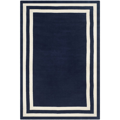 Tapete contemporâneo - FITZGERALD BORDER - Ralph Lauren Home - estampado / de lã / retangular