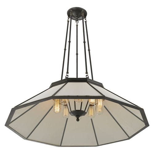 Pendente - RIVINGTON - Ralph Lauren Home - em bronze / em vidro / clássica