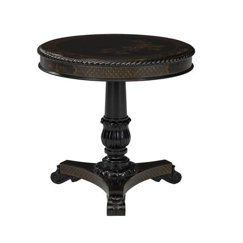 Mesa gueridon de estilo - ANGELINE - Ralph Lauren Home - em mogno / com base em mogno / redonda