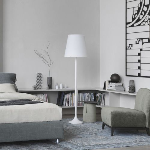 Luminária de piso - LUMEN  - FontanaArte - metálica / em vidro soprado / contemporânea