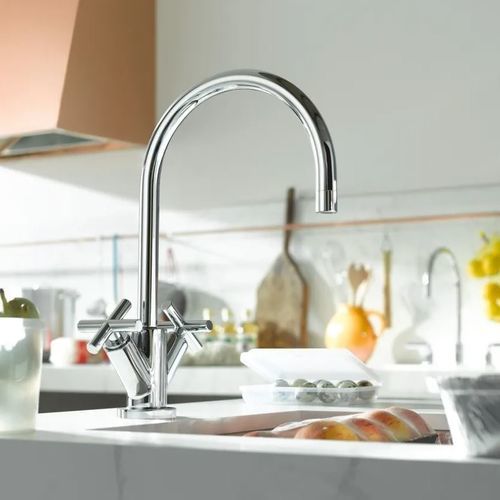 Misturador bicomando de bancada - TARA - DORNBRACHT - em metal cromado / para cozinha / 1 furo