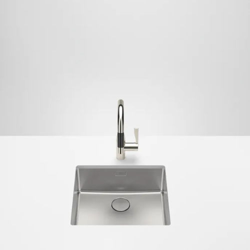Pia com 1 cuba - 38 551 004-86 - DORNBRACHT - sem escorredor / em aço inoxidável / de sobrepor