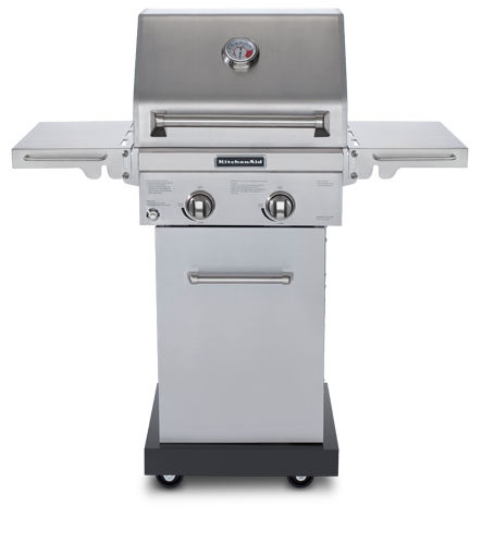 Churrasqueira a gás - 720-0819A - KitchenAid - com rodízios / em aço inoxidável