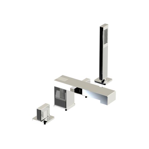 Misturador bicomando para box de banheiro - 55.466 - HORUS - para banheira / de bancada / em metal cromado