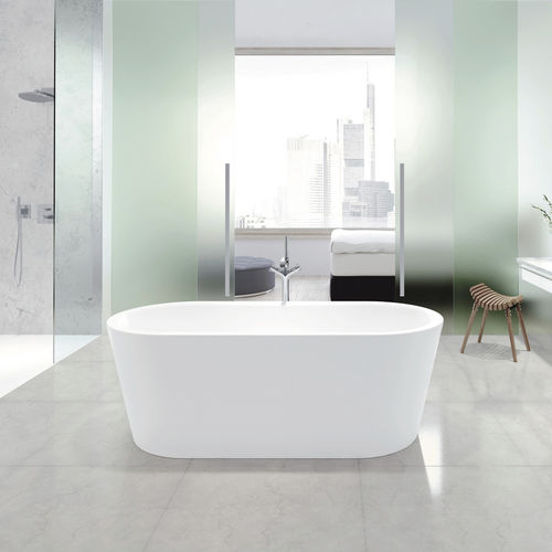 Banheira oval - CLASSIC DUO - Kaldewei - freestanding / para residência / em aço