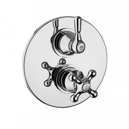 Misturador monocomando para box de banheiro - 3518PE - MAMOLI - de embutir / termostático / em metal cromado