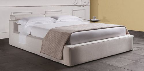 Cama de casal - 5300 OPEN - Vibieffe - contemporânea / estofada / com cabeceira