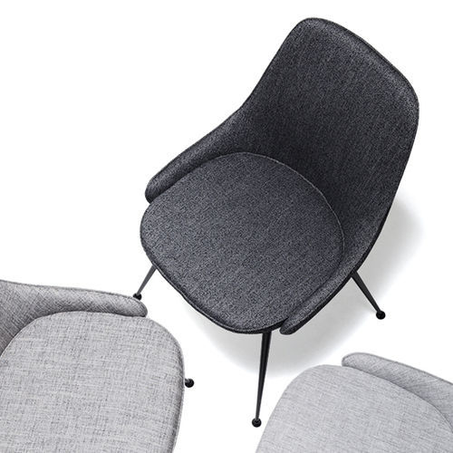 Cadeira de sala de jantar contemporânea - 1500_SWING - Vibieffe - para ambiente interno / em aço / em couro