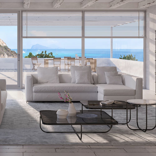 Sofá-cama - 2800 BEL AIR - Vibieffe - contemporâneo / em tecido / em couro