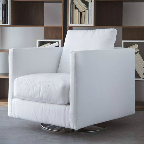Poltrona contemporânea - 960 ZONE - Vibieffe - em couro / em tecido / com capa removível