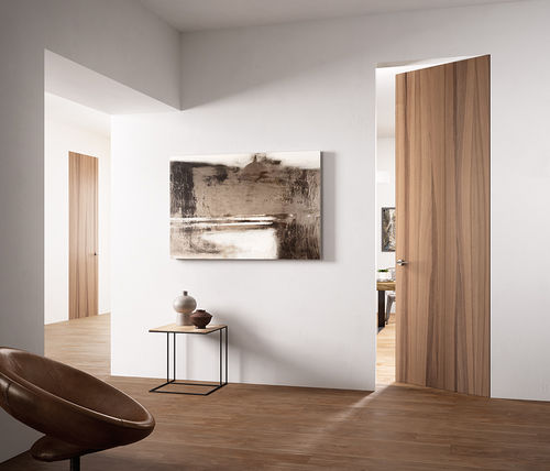 Porta interna - EXITLYNE ZERO NOCE NATURAL TOUCH - FerreroLegno - em madeira / de abrir / sem vidros