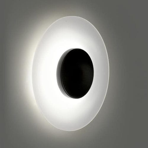 Arandela contemporânea - HALOS  - MILAN ILUMINACION - para ambiente interno / em vidro / em aço laqueado