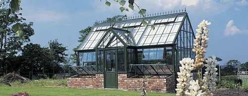 Estufa com estrutura de alumínio - VICTORIAN LODGE WITH COLDFRAMES - HARTLEY BOTANIC