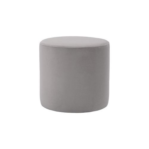 Puff contemporâneo - 4200 TL - STEPEVI - em veludo / em couro sintético / redondo