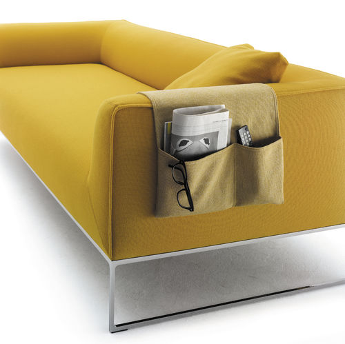 Porta-revistas contemporâneo - BAG - COR - da linha residencial / em tecido / amarelo