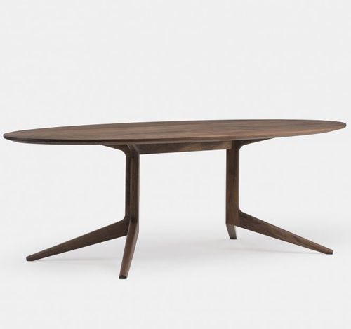 Mesa contemporânea - LIGHT - DE LA ESPADA - em madeira maciça / em madeira de freixo / em nogueira americana