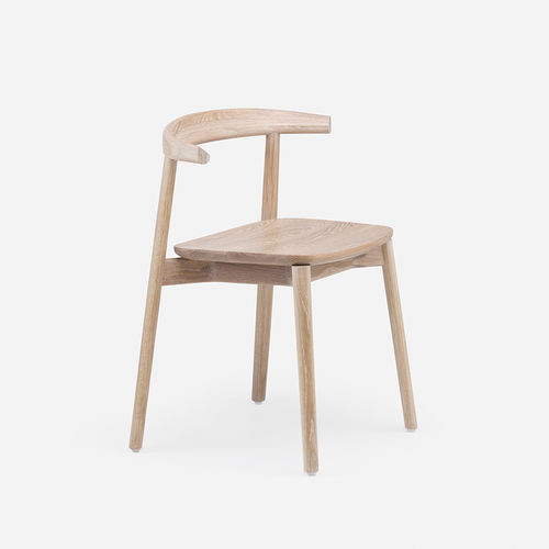 Cadeira contemporânea - ANDO - DE LA ESPADA - para ambiente interno / em carvalho / em madeira maciça