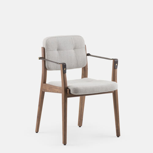 Cadeira de sala de jantar contemporânea - CAPO - DE LA ESPADA - para ambiente interno / em tecido / em couro