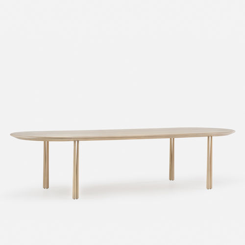Mesa de jantar contemporânea - ELLIOT OBLONG - DE LA ESPADA - em carvalho / em nogueira / em madeira maciça