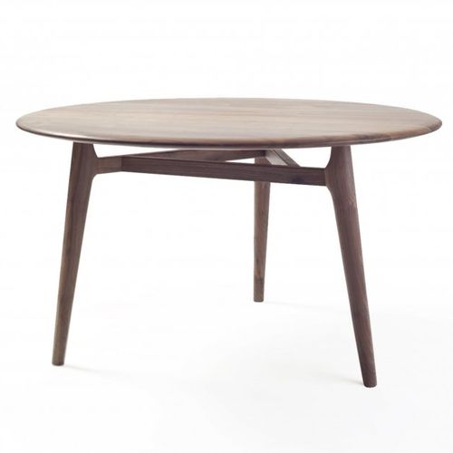 Mesa de jantar contemporânea - SOLO - DE LA ESPADA - em madeira maciça / em madeira de freixo / em nogueira americana