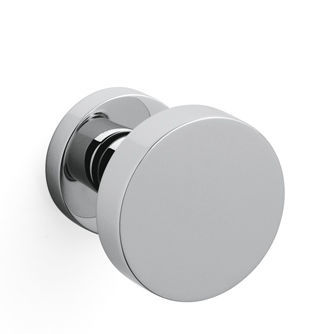 Puxador de porta tipo botão contemporâneo - LINK - OLIVARI - em latão / acetinado