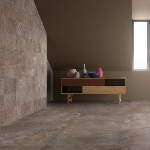 Placas de revestimento em grés porcelanato - TYPE - MARCA CORONA - fosca / com relevo / para ambiente interno