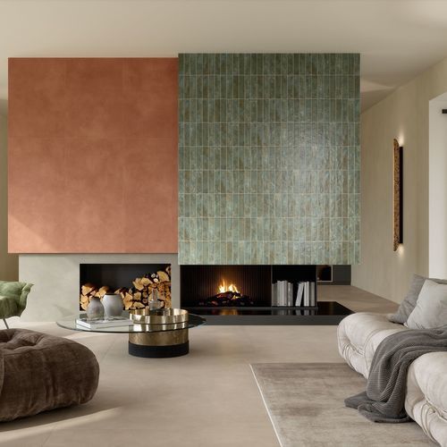 Placas de revestimento em grés porcelanato - MINIATURE FUOCO - MARCA CORONA - fosca / para ambiente interno / para banheiro