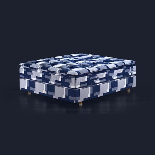 Cama de casal - APPALOOSA® - Hästens - contemporânea / estofada / personalizável