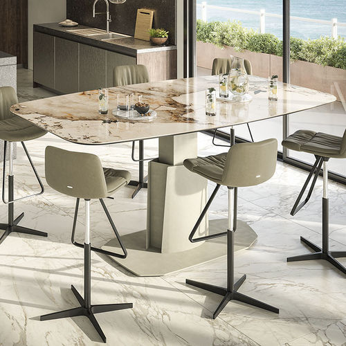 Mesa contemporânea - AVIATOR  - Cattelan Italia - em cerâmica / com base em aço / retangular