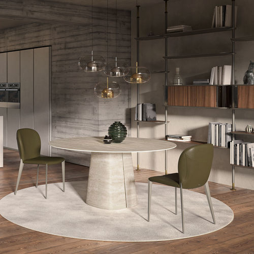 Mesa de jantar contemporânea - RADO - Cattelan Italia - em madeira / em cerâmica / com base em cerâmica