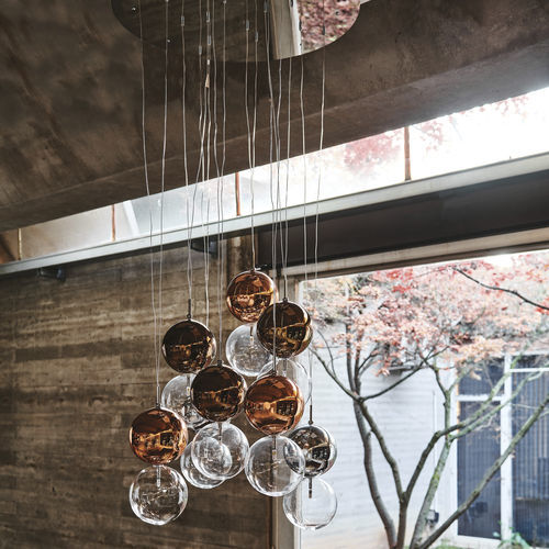 Pendente - APOLLO - Cattelan Italia - em aço laqueado / em vidro borossilicato / contemporânea