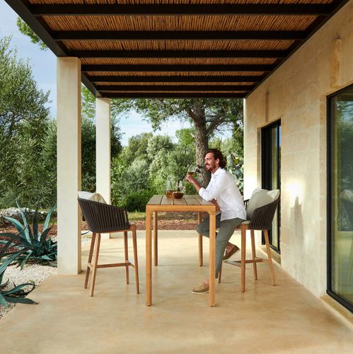 Cadeira alta design - MOOD - Tribù - para ambiente externo / em poliolefina / em Tricord®